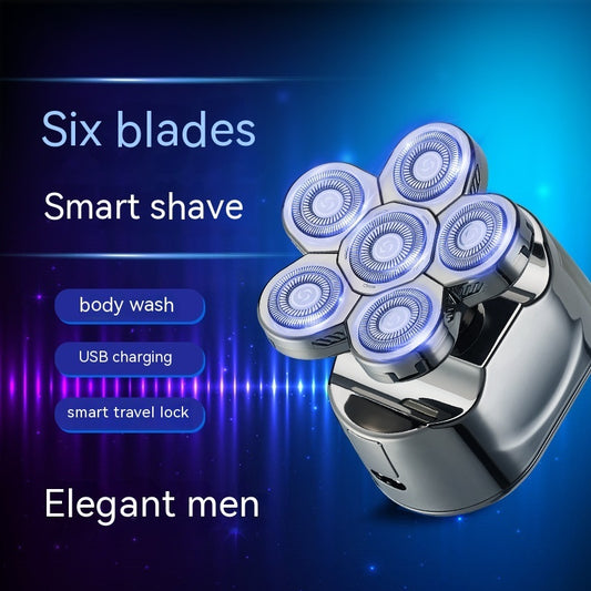 Digital Six-bit Electric Shaver Head Hair Clipper