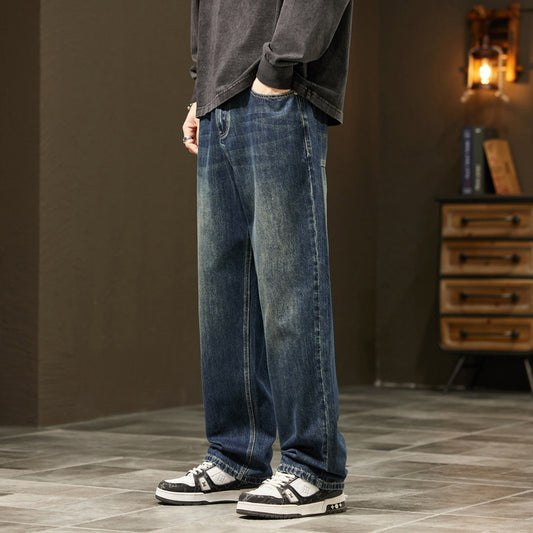 Men's Wide-leg High Street Loose Straight Casual Pants